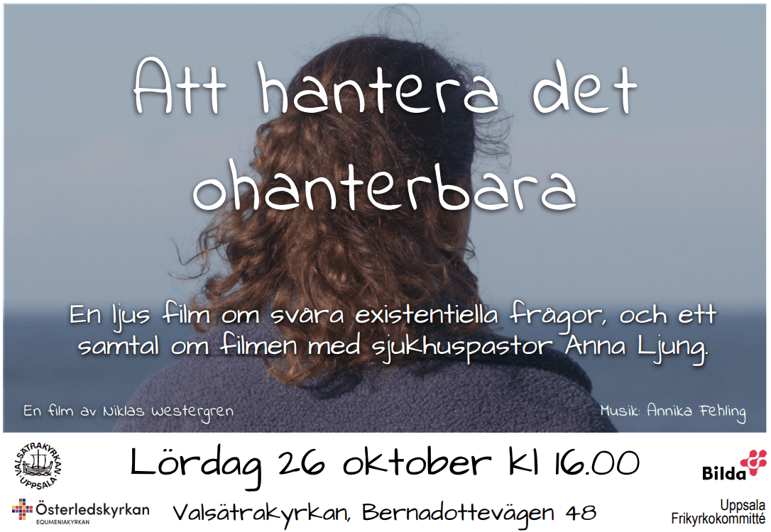 Samling med filmvisning i Valsätrakyrkan