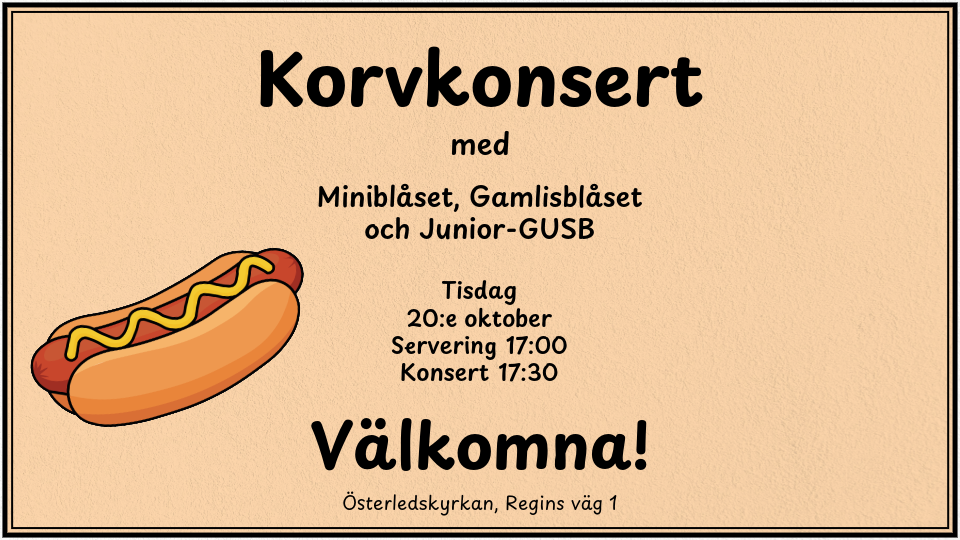 Korvkonsert med elevorkestrarna – tisdag 20 oktober