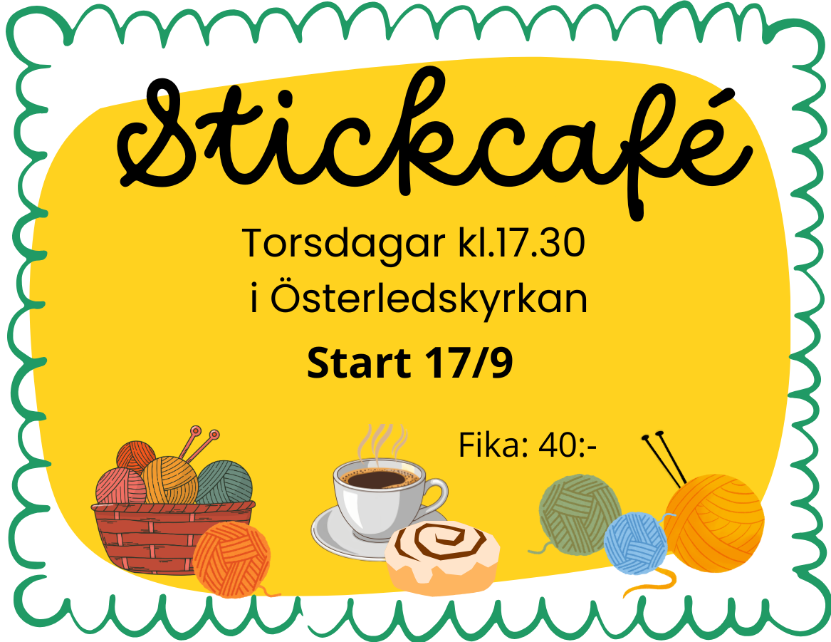 Stickcafé varje torsdag start 17 september