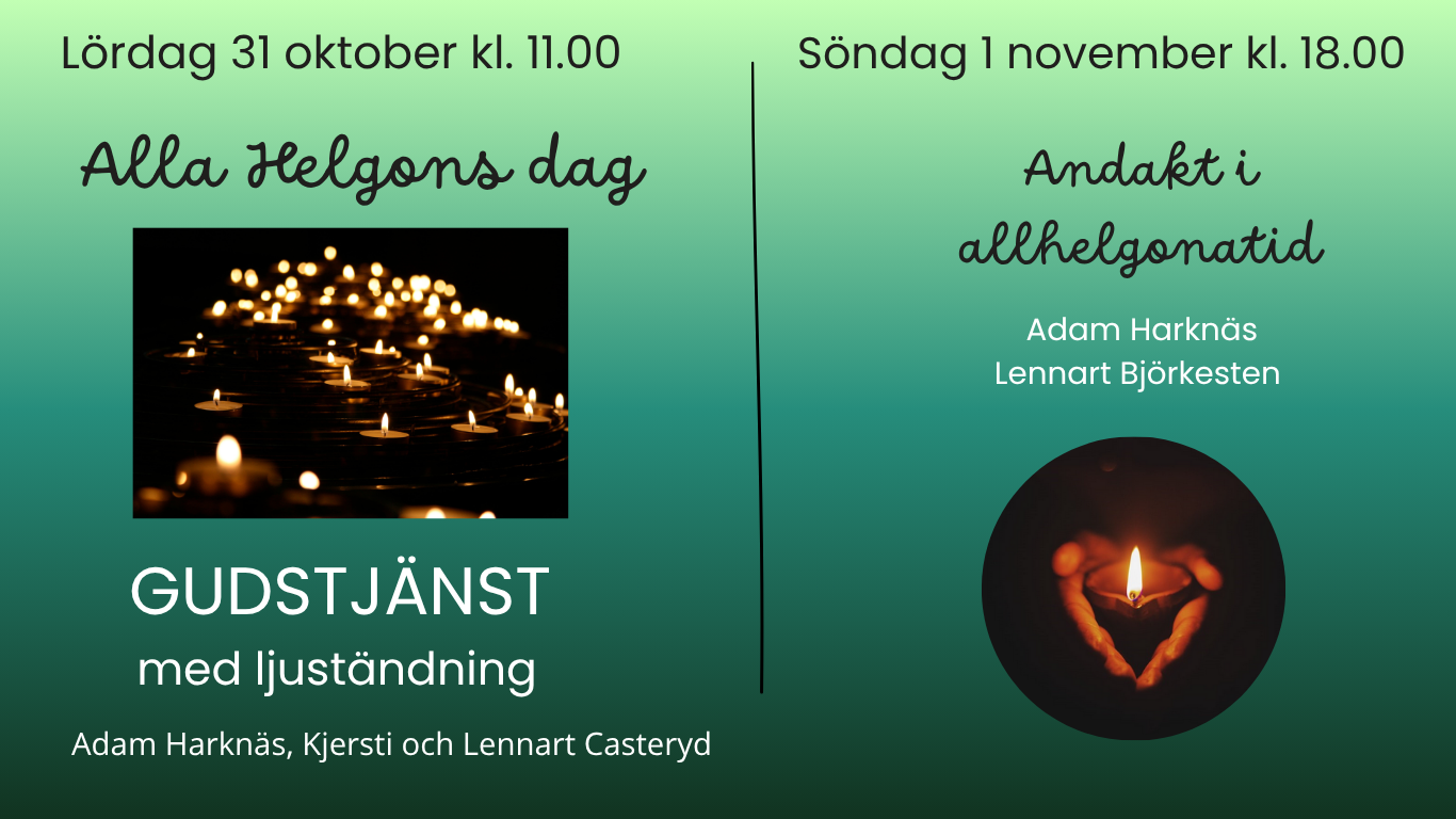 Gudstjänst på lördag – Alla helgons dag