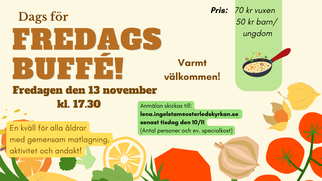 Fredagsbuffé 13 november