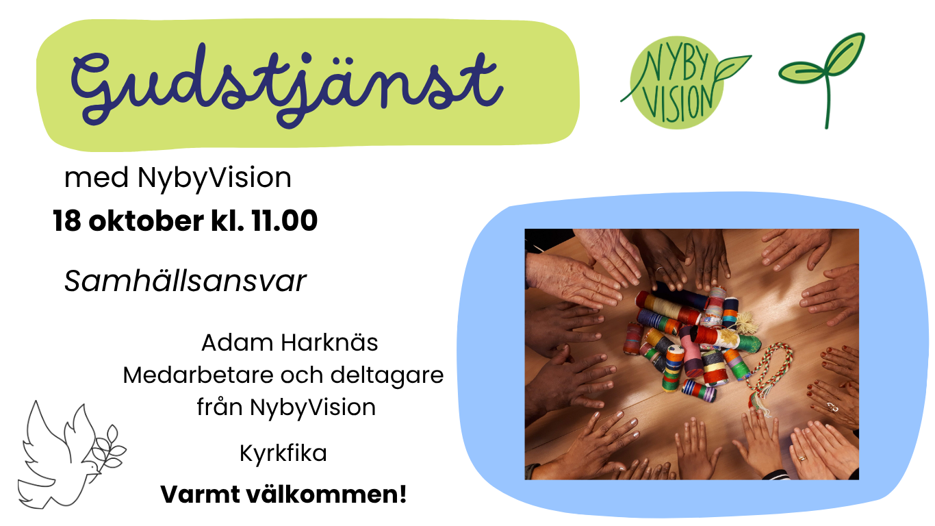 Gudstjänst söndag kl 11 – Samhällsansvar